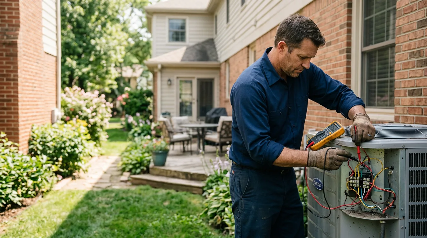 HVAC technician working near Boomer, WV